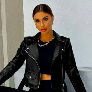 BNWT Fashion Nova Leather Motorcycle Jacket